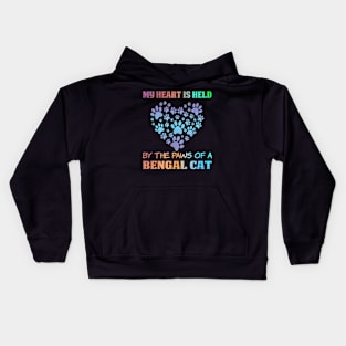 bengal cat Kids Hoodie